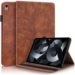 Mobigear Tree iPad 10 (2022) Hülle Klapphülle + Stifthalter - Braun