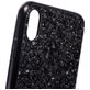 Mobigear Glitter iPhone XR Hülle Hardcase Backcover - Schwarz
