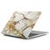 Mobigear Marble MacBook Pro 16 Zoll (2021-2026) Hardcase Hülle MacBook Case - Braun - Model A2485 / A2780 / A2991 / A3186 / A3428 / A3429