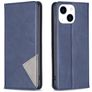 Mobigear Rhombus Slim iPhone 15 Hülle Klapphülle - Blau