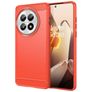 Mobigear Brushed Slim OnePlus 13 Hülle Flexibles TPU Backcover - Rot