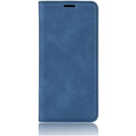 Mobigear Retro Slim OPPO A91 Hülle Klapphülle Geldbörse - Blau