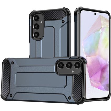 Mobigear Outdoor Samsung Galaxy A16 Hülle Hardcase Backcover Stoßfest - Marineblau