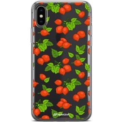 Mobigear Design iPhone XS Max Hülle Flexibles TPU Backcover - Rose Hips