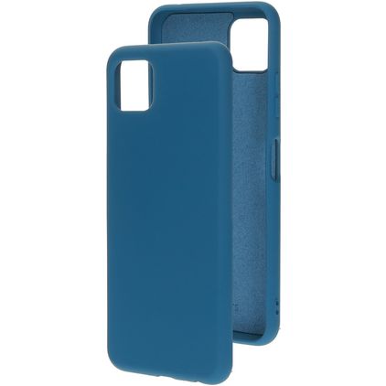 Mobiparts Samsung Galaxy A22 5G Silikon Backcover - Blueberry Blue