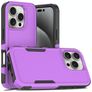 Mobigear Heavy Armor iPhone 16 Pro Hülle Hardcase Backcover Stoßfest - Lila