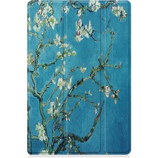 Mobigear Tri-Fold Samsung Galaxy Tab A8 10.5 (2021) Hülle Klapphülle - Mandelblüten