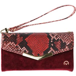 Mobilize Gelly Velvet Samsung Galaxy A50 Hülle Abnehmbare 2in1 Clutch - Red Snake