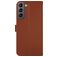 Valenta Classic Samsung Galaxy S22 Plus Hülle Echtes Leder Klapphülle Geldbörse - Braun