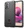 Mobigear Rugged Shield POCO M5s Hülle Flexibles TPU Backcover Stoßfest - Schwarz