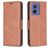 Mobigear Excellent Motorola Moto G85 Hülle Klapphülle Geldbörse - Braun