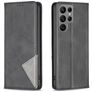 Mobigear Rhombus Slim Samsung Galaxy S24 Ultra Hülle Klapphülle - Schwarz