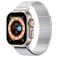 Mobigear Premium Loop Milanaise Apple Watch Armband Magnetverschluss - 42/41/40/38 mm - Silber