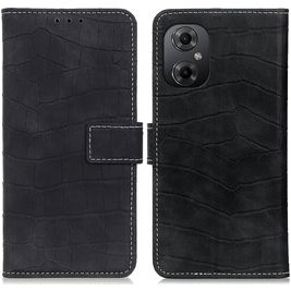 Mobigear Croco POCO M5 Hülle Klapphülle Geldbörse - Schwarz Mobigear Croco POCO M5 Hülle Klapphülle Geldbörse - Schwarz