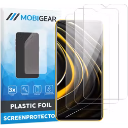 Mobigear POCO M3 Displayschutz Schutzfolie - Hüllenfreundlich (3er Pack)