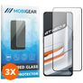 Mobigear Premium Realme GT Neo 3 Panzerglas Gehärtetes Glas Displayschutz - Hüllenfreundlich - Schwarz (3er Pack)