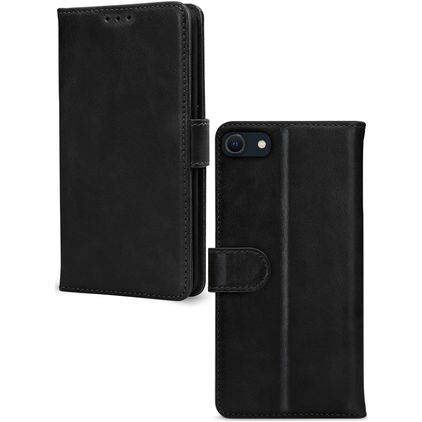 Mobilize Premium Gelly Wallet iPhone SE (2020) Hülle Klapphülle Geldbörse - Schwarz