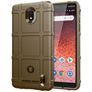 Mobigear Rugged Shield Nokia 1 Plus Hülle Flexibles TPU Backcover Stoßfest - Braun