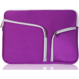 Mobigear Double Zipper Neopren Laptop Sleeve (max 27 cm x 36 cm) Laptop Hülle - Lila