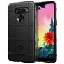 Mobigear Rugged Shield LG K50s Hülle Flexibles TPU Backcover Stoßfest - Schwarz