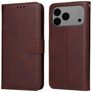 Mobigear Wallet iPhone 17 Pro Max Hülle Klapphülle Geldbörse - Braun