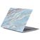 Mobigear Marble MacBook Air 13 Zoll (2018-2020) Hardcase Hülle MacBook Case - Blau / Gold - Model A1932 / A2179 / A2337