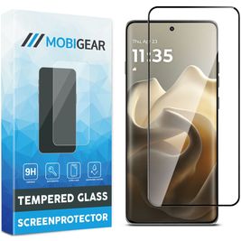 Mobigear Premium Motorola Edge 60 Panzerglas Gehärtetes Glas Displayschutz - Hüllenfreundlich - Schwarz