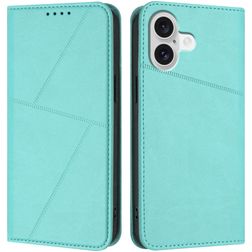 Mobigear Frosted Flip iPhone 17 Hülle Klapphülle Geldbörse - Blau