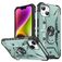 Mobigear Armor Ring iPhone 14 Plus Hülle Hardcase Backcover Stoßfest mit Ringhalter - Grün
