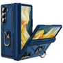 Mobigear Armor Ring Samsung Galaxy Z Fold 6 Hülle Hardcase Backcover Stoßfest mit Ringhalter - Marineblau