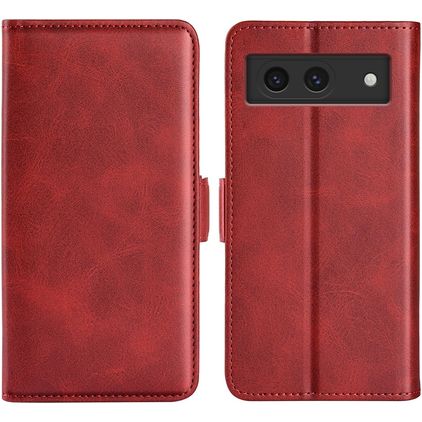 Mobigear Slim Magnet Google Pixel 8a Hülle Klapphülle Geldbörse - Rot