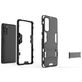 Mobigear Armor Stand Samsung Galaxy S20 FE Hülle Hardcase Backcover Stoßfest mit Ständer - Blau