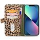 Mobilize Magnet Zipper iPhone 13 Mini Hülle Abnehmbare 2in1 Klapphülle Geldbörse - Olive Leopard