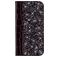 Mobigear Croco Glitter Motorola One Power Hülle Klapphülle Geldbörse - Schwarz