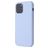 Mobigear Rubber Touch iPhone 12 Silikon Hülle Backcover - Blau
