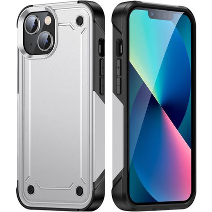 Mobigear Slim Armor iPhone 14 Plus Hülle Hardcase Backcover Stoßfest - Weiß