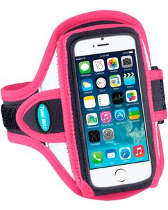 TuneBelt Reflective Handyhalterung Joggen Neopren Sporthülle Sportarmband - AB87RP - Pink