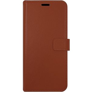 Valenta Gel Skin iPhone 13 Pro Max Hülle Echtes Leder Klapphülle Geldbörse - Braun