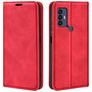 Mobigear Retro Slim TCL 305 Hülle Klapphülle Geldbörse - Rot