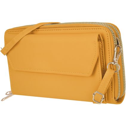 Antonio Fonzo Crossbody Clutch Handytasche - Large - Gelb
