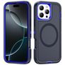 Mobigear Rugged Mag iPhone 16 Pro Max MagSafe Hülle Hardcase Backcover Stoßfest - Marineblau