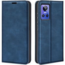 Mobigear Retro Slim Realme GT Neo 3 Hülle Klapphülle Geldbörse - Blau