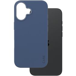 CARE by PanzerGlass Fashionable iPhone 16 Silikon MagSafe Hülle Backcover - Blau