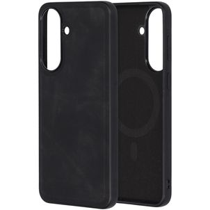 Mobiparts Classic Samsung Galaxy A57 MagSafe TPU / Kunstleder Backcover - Graphite Black