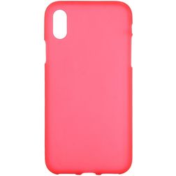 Mobigear Colors iPhone XS Max Hülle Flexibles TPU Backcover - Rot