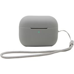 Mobigear Lanyard Apple AirPods Pro 2 Hülle Flexibles Silikon - Grau