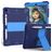 Mobigear ShieldStand iPad 9 (2021) Hülle Kunststoff,Silikon Backcover + Stifthalter + Ständer - Blau