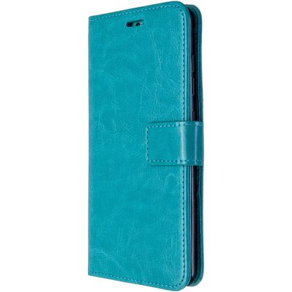 Mobigear Wallet Samsung Galaxy A51 Hülle Klapphülle Geldbörse - Türkis