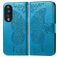 Mobigear Butterfly HONOR 90 Hülle Klapphülle Geldbörse - Blau