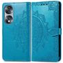 Mobigear Mandala HONOR 70 Hülle Klapphülle Geldbörse - Blau
